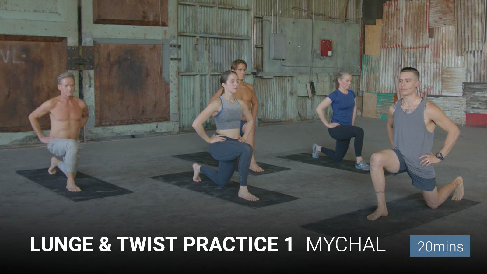.<b>Lunge & Twist</b> Practice 1.