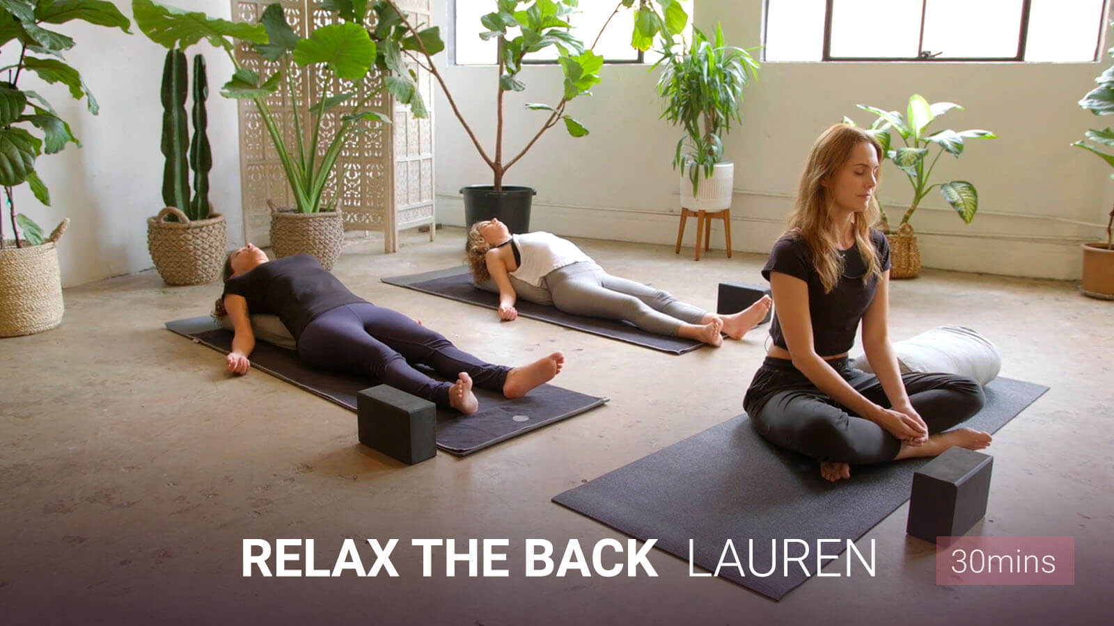 Restorative Yoga - Relax the Back with Lauren - Inner Dimension TV