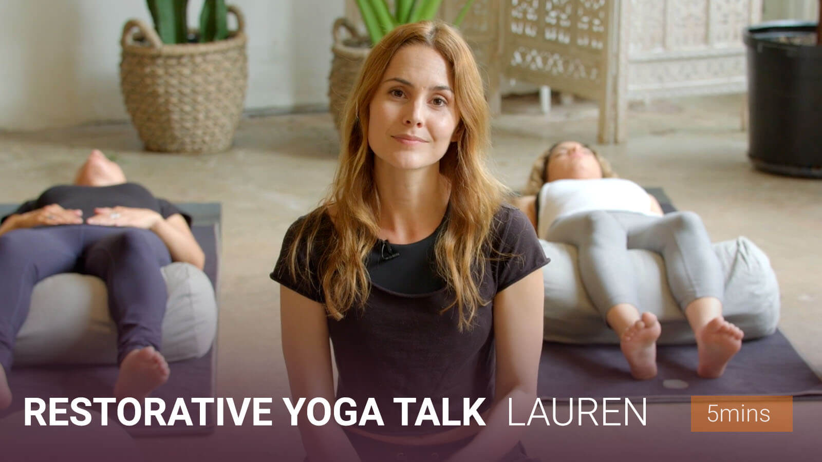 .<b>Restorative</b> Yoga Talk.