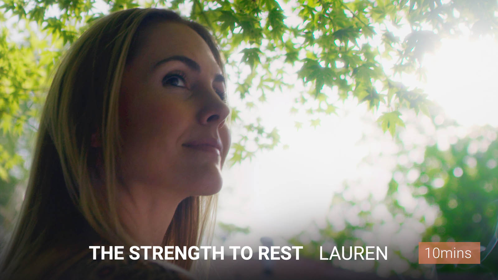 .The Strength<b> to Rest</b>.